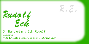 rudolf eck business card